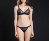 Airplay String Bikini in Midnight | Luxurious Sheer Mesh Lingerie | Between the Sheets Designer Intimates 3
