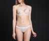 Airplay String Bikini in Vanilla | Luxurious Sheer Mesh Lingerie | Between the Sheets Designer Intimates 3