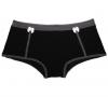  Boyshort Come Out & Play in Midnight/Shade | Black modal underwear |  Between the Sheets Collection Image