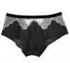 Arabesque Gunmetal Satin & Lace Ouvert Tap Pant | Couture Silk & Lace Lingerie | Layla L'obatti Specimens of Seduction Image
