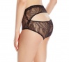Petal Play Ouvert Hiwaist Knicker in Black | Luxurious Black Lace Lingerie | Between the Sheets Fine Intimates 7