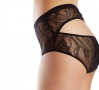 Petal Play Ouvert Hiwaist Knicker in Black | Luxurious Black Lace Lingerie | Between the Sheets Fine Intimates 8
