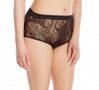 Petal Play Ouvert Hiwaist Knicker in Black | Luxurious Black Lace Lingerie | Between the Sheets Fine Intimates 6
