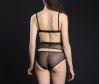  Airplay Ouvert Hiwaist Knicker in Midnight | Luxurious Sheer Mesh Lingerie | Between the Sheets Designer Intimates 4