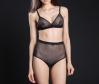  Airplay Ouvert Hiwaist Knicker in Midnight | Luxurious Sheer Mesh Lingerie | Between the Sheets Designer Intimates 3