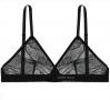 Petal Play Bralette in Black | Luxurious Black Lace Lingerie | Between the Sheets Fine Intimates Image