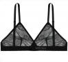 Petal Play Bralette in Black | Luxurious Black Lace Lingerie | Between the Sheets Fine Intimates Image