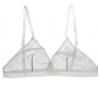 Petal Play Bralette in Silver | Luxurious Floral Lace Lingerie | Between the Sheets Fine Intimates Image