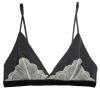 Arabesque Gunmetal Satin & Lace Soft Bralette | Couture Silk & Lace Lingerie | Layla L'obatti Specimens of Seduction Image