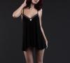  Babydoll Come Out & Play in Midnight/Shade | Black  modal trapeze chemise | Between the Sheets Collection 3