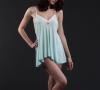  Babydoll Come Out & Play in Bamboo/Dawn | Mint Green/Seaglass modal trapeze chemise | Between the Sheets Collection 3