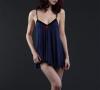 Babydoll Come Out & Play in Dusk/Midnight | Deep Blue/ Lapis  modal trapeze chemise | Between the Sheets Collection 3