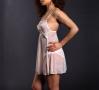  Petal Play Babydoll in Peony | Luxurious Peach Lace Lingerie | Between the Sheets Fine Intimates  4
