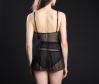 Airplay Sheer Babydoll in Midnight | Luxurious Sheer Mesh Lingerie | Between the Sheets Designer Intimates 4