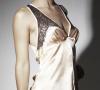 Deco Lace Chemise in Peach | Couture Silk Lace Nightwear | Specimens of Seduction by Layla L'obatti  4