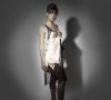 Deco Lace Chemise in Peach | Couture Silk Lace Nightwear | Specimens of Seduction by Layla L'obatti  3