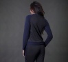 Make a Pass Charcoal Navy Raglan Long Sleeve Pullover | Color Blocked Warmups | Luxury Athleisure | Between the Sheets Loungewear 4