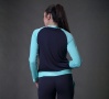 Make a Pass Navy Turquoise Raglan Long Sleeve Pullover | Color Blocked Warmups | Luxury Athleisure | Between the Sheets Loungewear 4