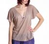 Dolman Tee in Haze- Between the Sheets Collection - Frolic & Play Loungewear | Chic Beach and Loungewear | Luxe Knit Loungewear | Fine Designer Loungewear |  Luxe Beachwear | Made in USA |   3