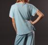 Venus in Play Lounge Tee in Aqua | Luxury Knit Nightwear | Between the Sheets Loungewear 4