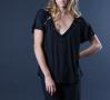  Venus in Play Lounge Tee in Black | Luxury Knit Nightwear | Between the Sheets Loungewear 3