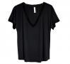  Venus in Play Lounge Tee in Black | Luxury Knit Nightwear | Between the Sheets Loungewear Image