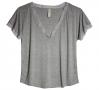 Venus in Play Lounge Tee in Heather Grey | Jersey knit Luxury Nightwear | Between the Sheets Loungewear Image