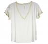 Venus in Play Lounge Tee in Ivory | Luxury Knit Nightwear | Between the Sheets Loungewear Image