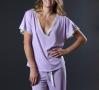 Venus in Play Lounge Tee in Lilac | Luxury Knit Nightwear | Between the Sheets Loungewear 3