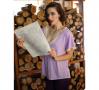 Venus in Play Lounge Tee in Lilac | Luxury Knit Nightwear | Between the Sheets Loungewear 6