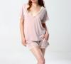 Venus in Play Lounge Tee in Ambrosia | Luxury Knit Nightwear | Between the Sheets Loungewear 3