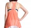 Racerback Tank in Sunset Coral - Between the Sheets Collection - Frolic & Play Loungewear | Chic Beach and Loungewear | Luxe Knit Loungewear | Fine Designer Loungewear |  Luxe Beachwear | Made in USA |   4