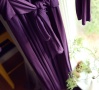 Matchplay Long Luxury Knit Robe Aubergine | Luxury Loungewear | Designer Robe | Between the Sheets Sleepwear 10