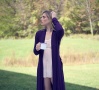 Matchplay Long Luxury Knit Robe Aubergine | Luxury Loungewear | Designer Robe | Between the Sheets Sleepwear 8