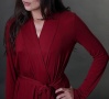 Matchplay Long Luxury Knit Robe Red (Ruby) | Luxury Loungewear | Designer Robe | Between the Sheets Sleepwear 5