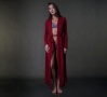 Matchplay Long Luxury Knit Robe Red (Ruby) | Luxury Loungewear | Designer Robe | Between the Sheets Sleepwear 6