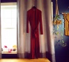 Matchplay Long Luxury Knit Robe Red (Ruby) | Luxury Loungewear | Designer Robe | Between the Sheets Sleepwear 10