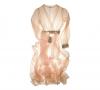 Sheer Romance Dressing Gown Robe in Peach | Couture Silk Lace Nightwear | Specimens of Seduction by Layla L'obatti  Image