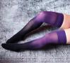 Purple Ombre Thigh Highs | Dip Dyed Gradient Stay-Ups by Velvet Heart | Playful Sophisticated Legwear at Between the Sheets 3