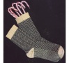 Herringbone Crew socks in Navy Yellow  | Patterned Ankle Socks | Playful Sophisticated Legwear at Between the Sheets 5