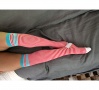 Red White Stripe Knee High socks | Striped Sock | Playful Legwear at Between the Sheets 4