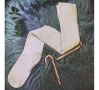 Solid Ivory Over the Knee socks | Thigh high Socks | Made in USA Socks at Between the Sheets 5