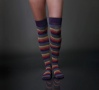 Rainbow Striped Over the Knee socks | Striped Thigh high Socks | Made in USA Socks at Between the Sheets 3