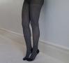Grey/Ivory Chevron Tights | Print & Patterned Tights | Playful Sophisticated Legwear at Between the Sheets 3