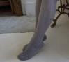 Grey Pointelle Over-the-Knee socks  | Crochet Pointelle Socks | Playful Sophisticated Legwear at Between the Sheets 5