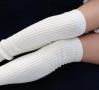Ivory Slouchy Sock | Scrunchy Over the Knee Socks | Playful Sophisticated Footwear & Legwear at Between the Sheets 4