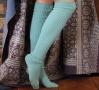 Mint Green Slouchy Sock | Scrunchy Over the Knee Socks | Playful Sophisticated Footwear & Legwear at Between the Sheets 4