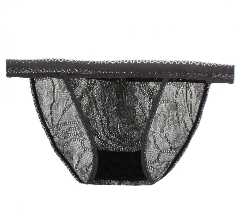 black lace bikini bottom